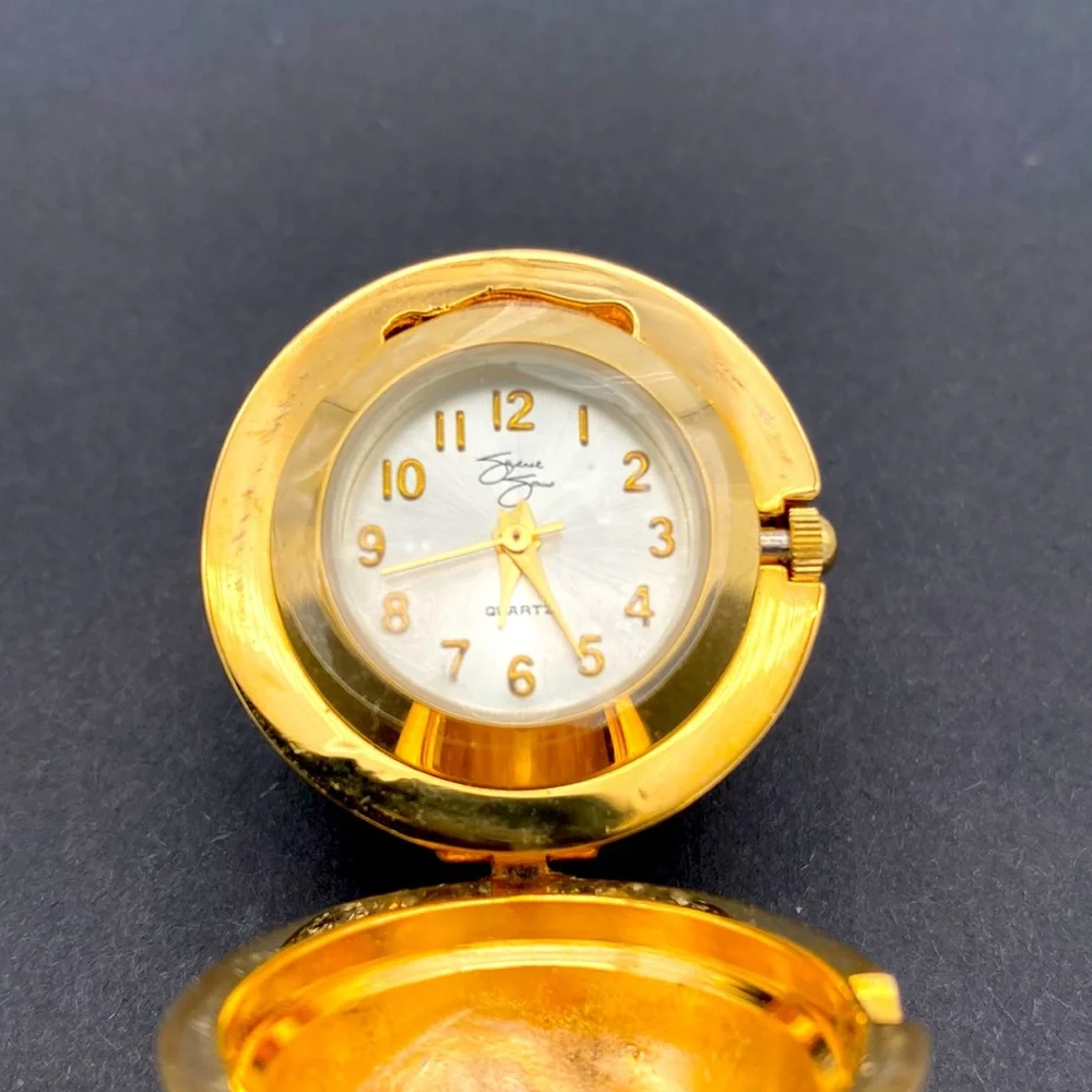 Suzanne Somers Egg Rhinestone Pendant/Watch